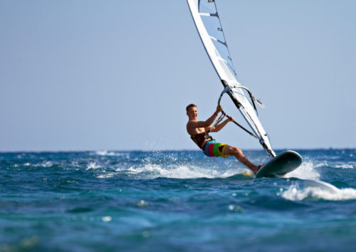 windsurfing